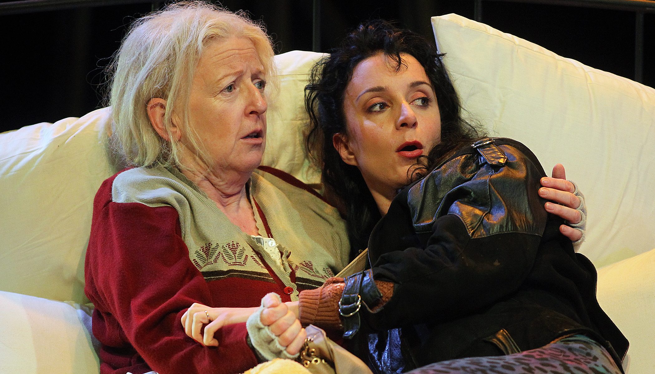 Joan Sheehy as Mommo and Maeve Fitzgerald as Dolly in Tom Murphy's Bailegangaire